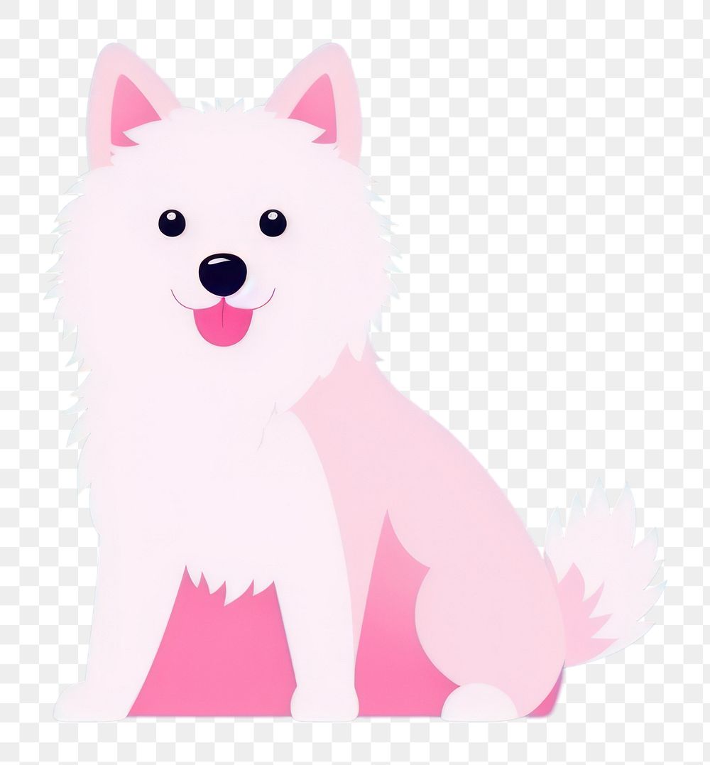 PNG A dog cartoon mammal animal. AI generated Image by rawpixel.