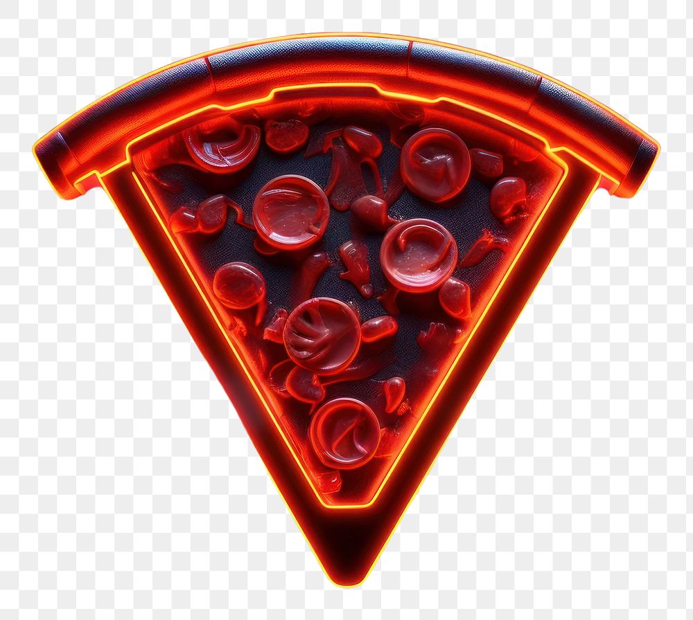 PNG Pizza light neon food. AI generated Image by rawpixel.