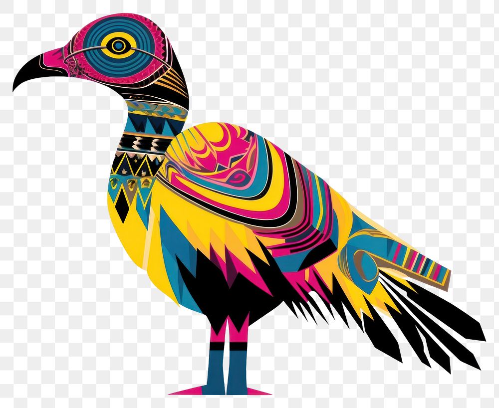 PNG  African tribal bird animal beak art. AI generated Image by rawpixel.