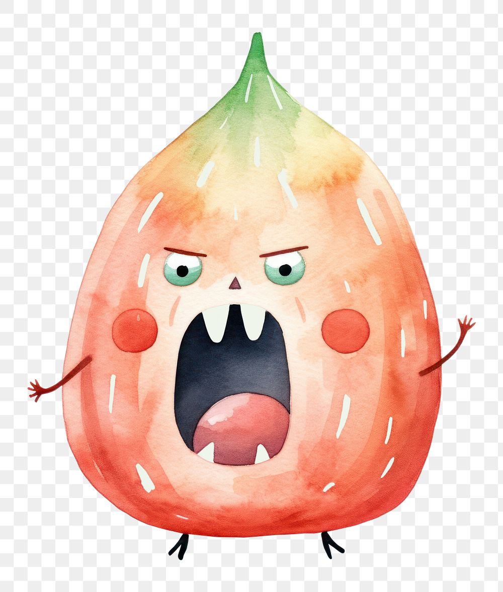 PNG  Angry onion screaming food anthropomorphic creativity. AI generated Image by rawpixel.