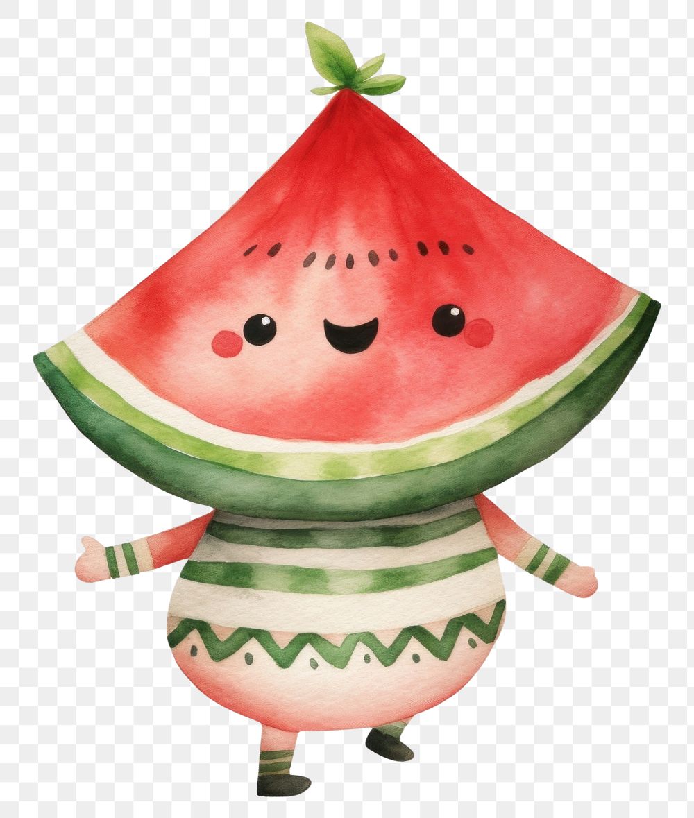 PNG  Sliced watermelon dancing fruit plant food. AI generated Image by rawpixel.