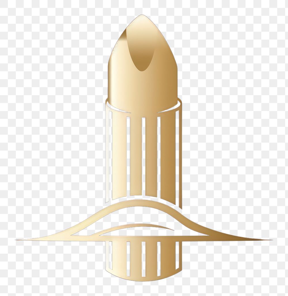 PNG 1920s lipstick ammunition rocket logo. AI generated Image by rawpixel.