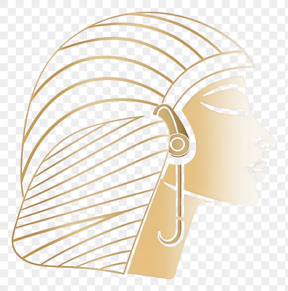 PNG Egyptian mummy gold logo representation. AI generated Image by rawpixel.