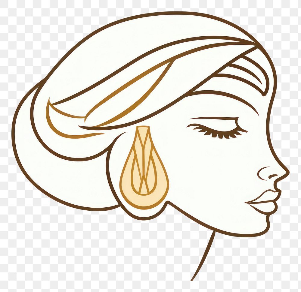 PNG Princess tirra earring jewelry drawing. 