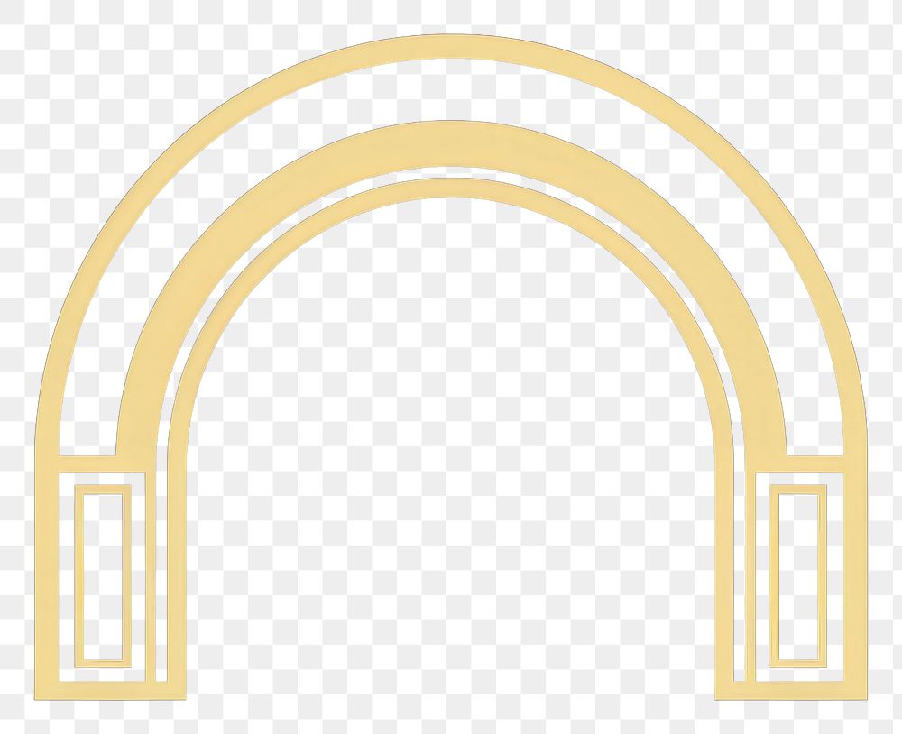 PNG Roman arch architecture gold logo. AI generated Image by rawpixel.
