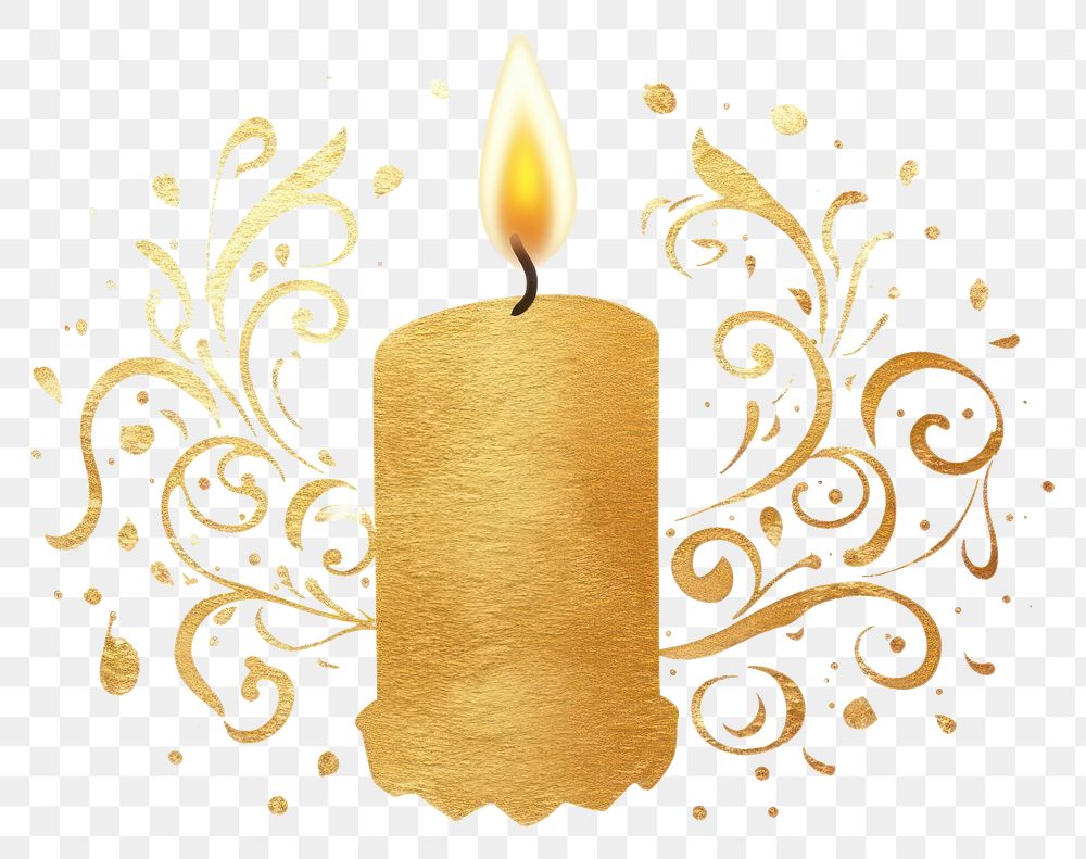 PNG  Candle fire illuminated celebration. AI generated Image by rawpixel.
