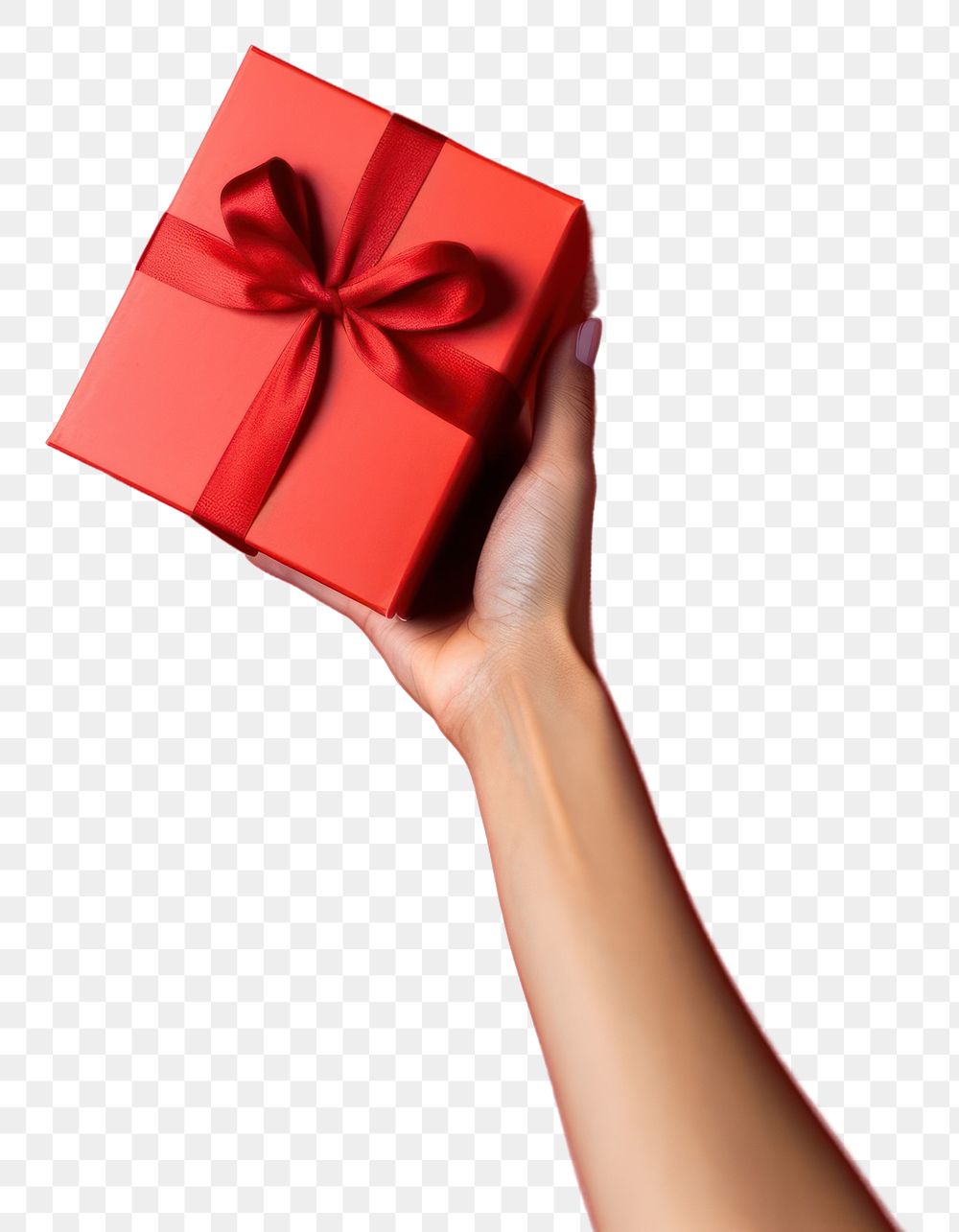 PNG Gift box holding adult hand. AI generated Image by rawpixel.