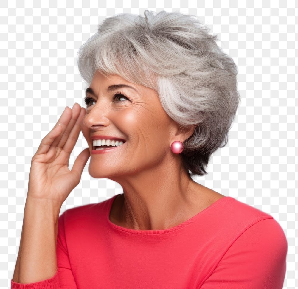 PNG Mature hispanic woman portrait laughing adult. AI generated Image by rawpixel.