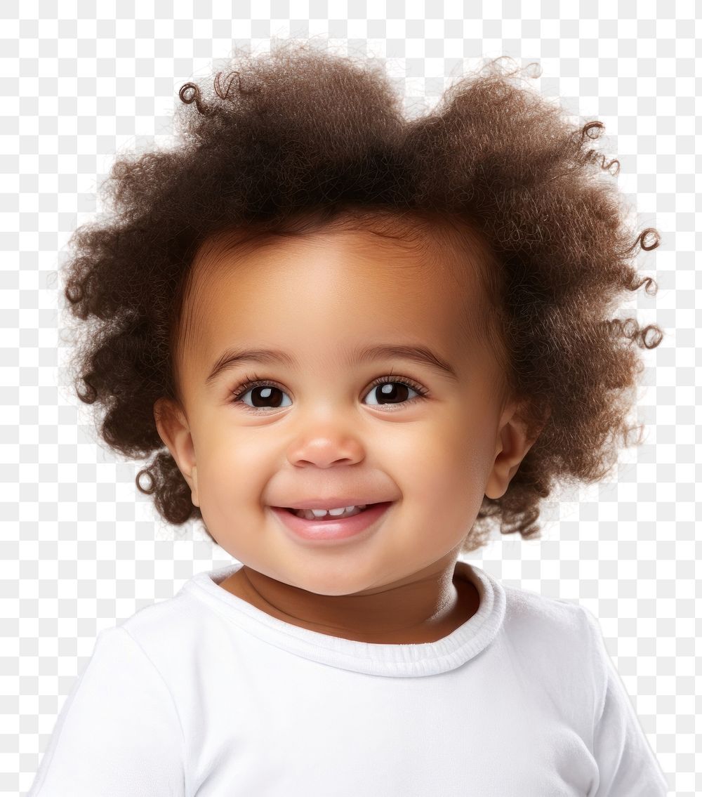 PNG  Baby portrait smile photography. AI generated Image by rawpixel.