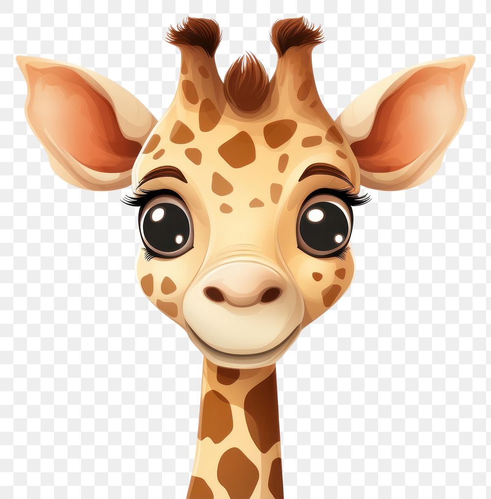PNG  Giraffe animal wildlife mammal. AI generated Image by rawpixel.