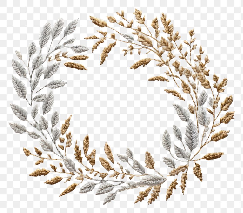 PNG Christmas laurel and wreath celebration embroidery jewelry. AI generated Image by rawpixel.