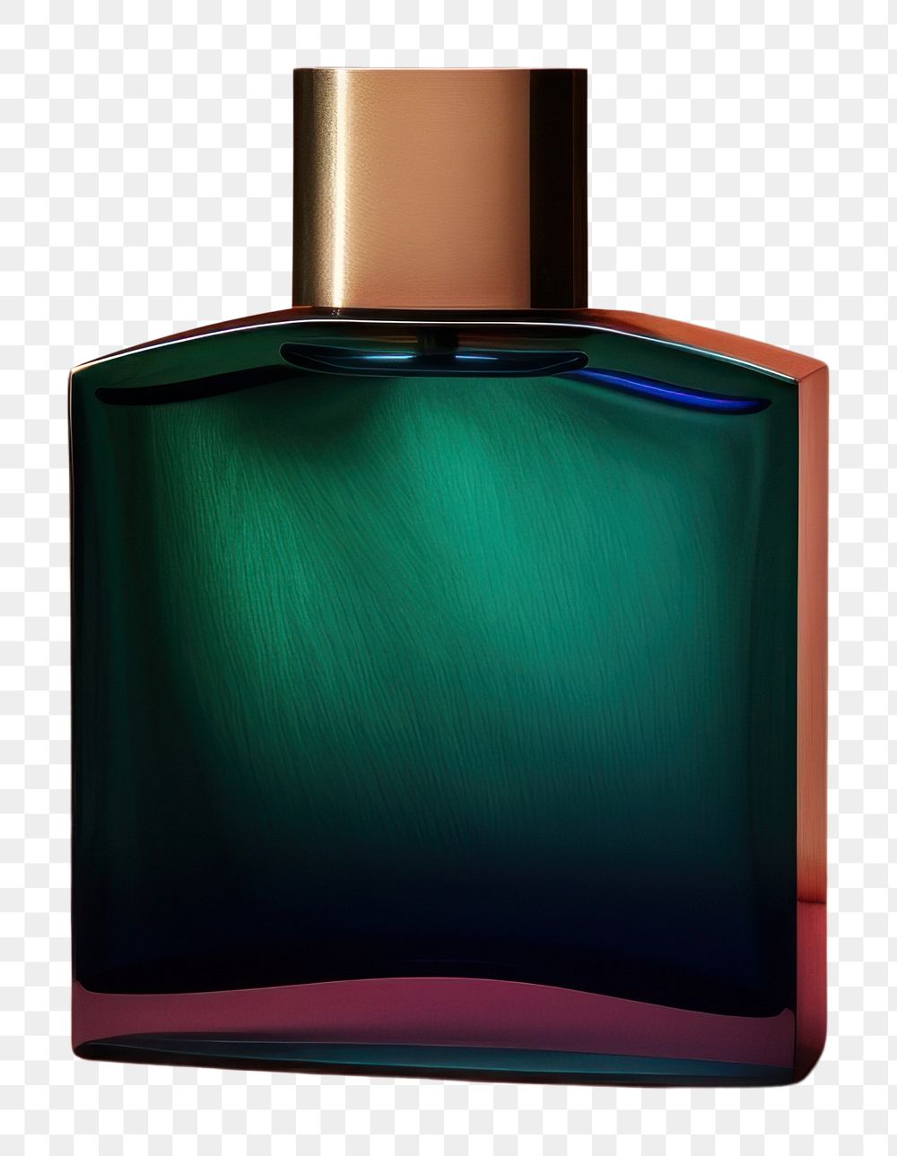 PNG Perfume bottle cosmetics glass green. AI generated Image by rawpixel.