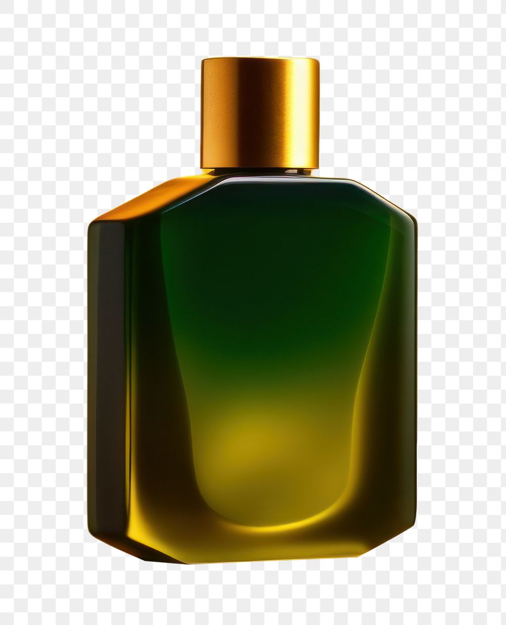 PNG Perfume bottle yellow aftershave container. AI generated Image by rawpixel.