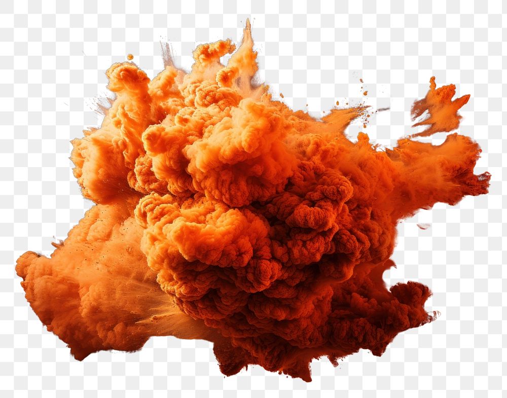 PNG  Explosion smoke floating fire exploding darkness. AI generated Image by rawpixel.