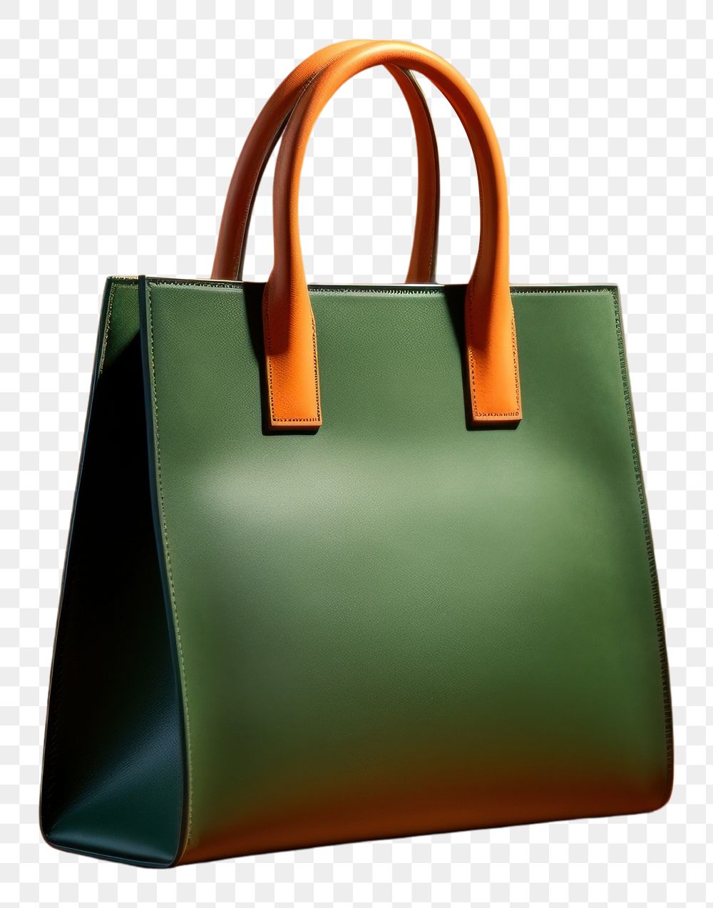 PNG Tote bag handbag purse green. AI generated Image by rawpixel.