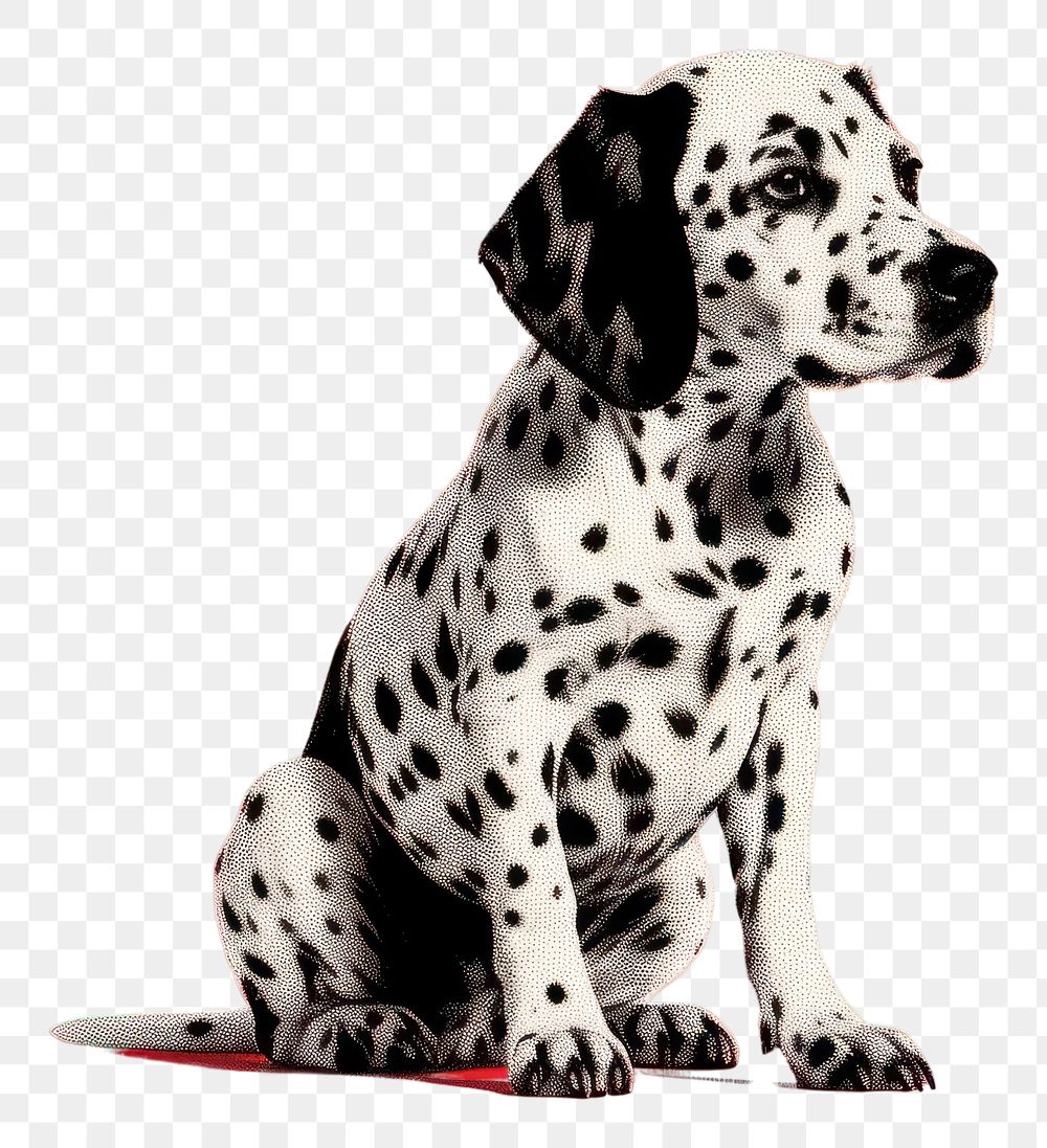 PNG Halftone dot dog animal mammal pet. AI generated Image by rawpixel.