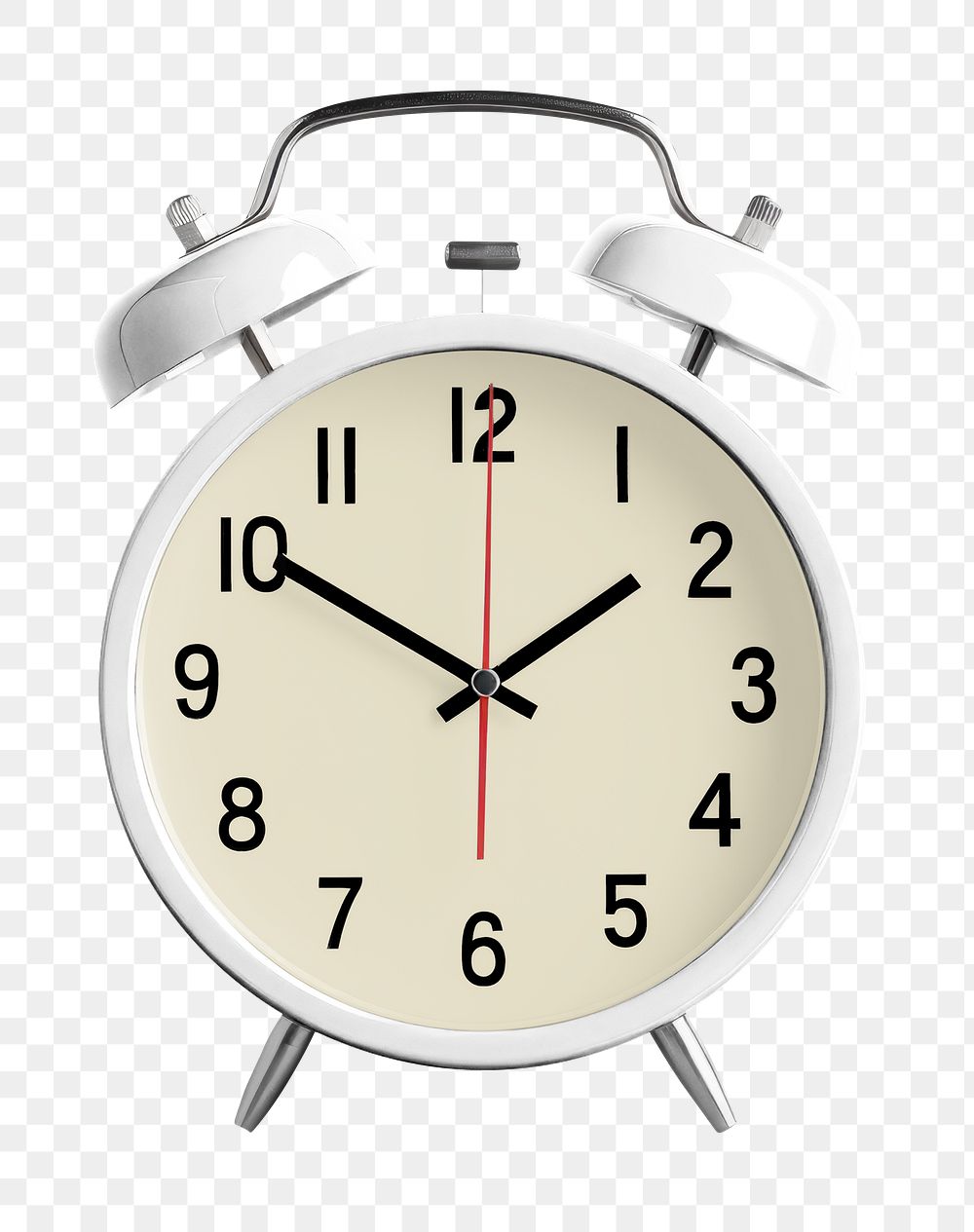 PNG red alarm clock, transparent background