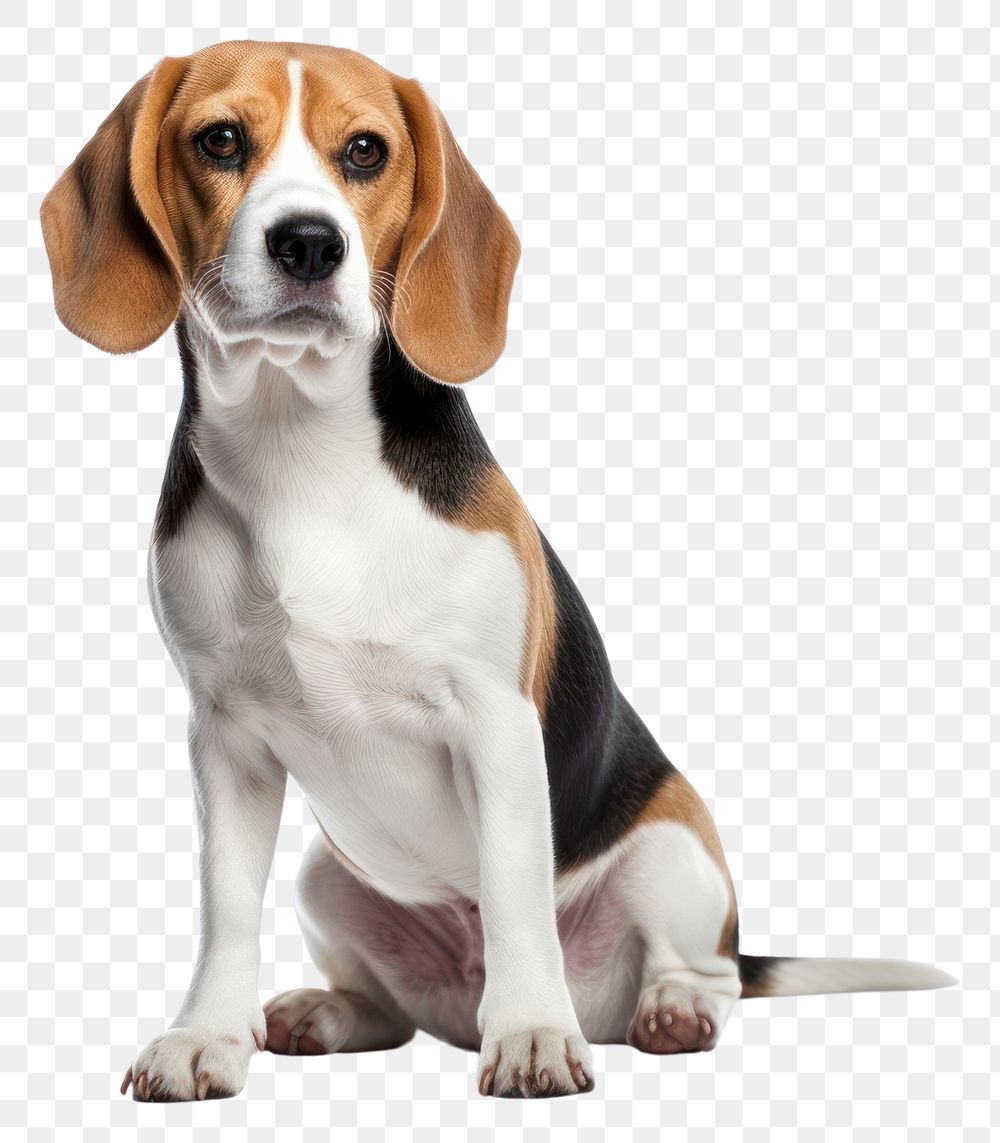 PNG  The beagle dog in embroidery style animal mammal hound AI generated Image by rawpixel