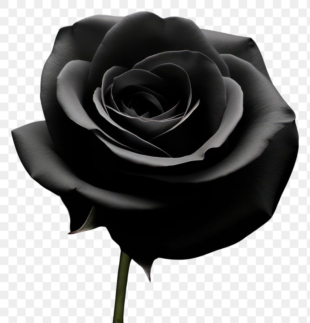 PNG Black rose flower plant inflorescence. AI generated Image by rawpixel.