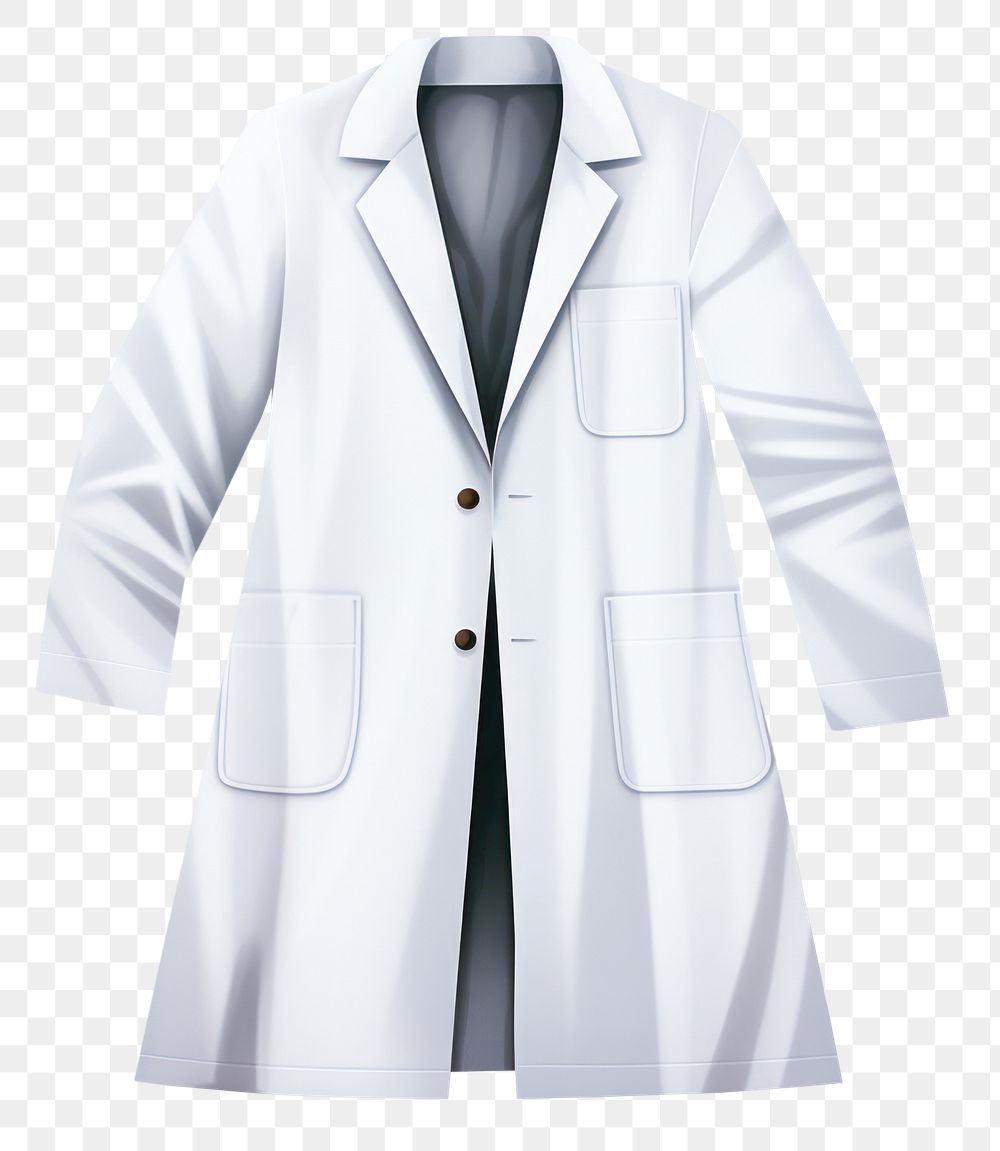 PNG Lab coat white background stethoscope protection. AI generated Image by rawpixel.