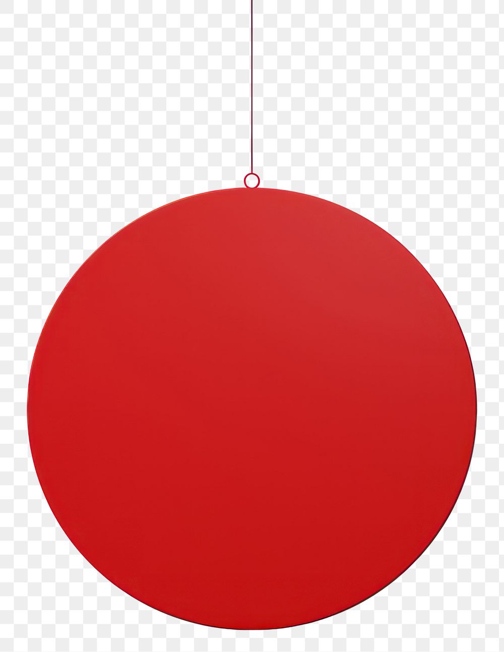 PNG A red circle hanging sphere shape. AI generated Image by rawpixel.