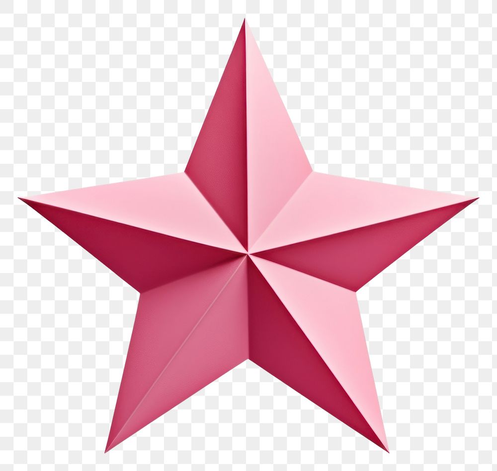 PNG Pink star shape symbol paper white background. AI generated Image by rawpixel.