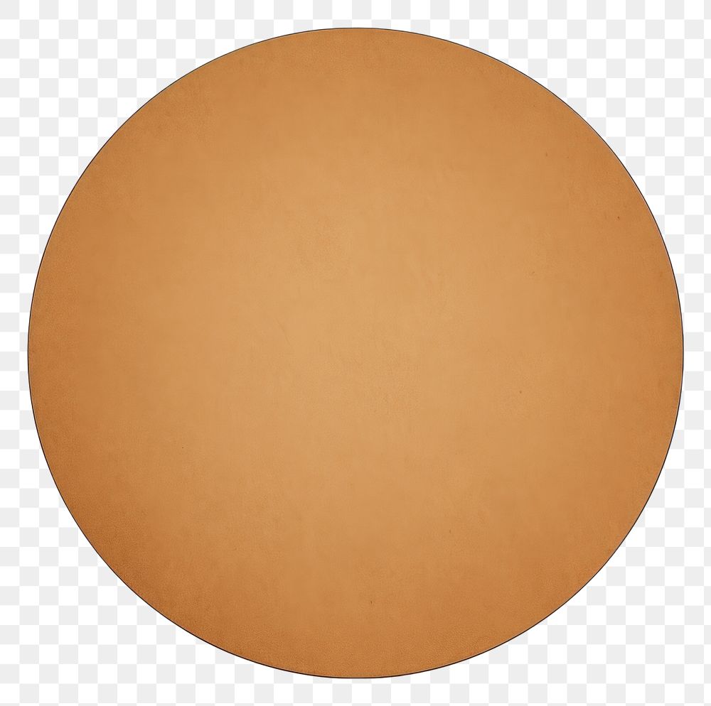 PNG Brown circle shape white background simplicity cardboard. AI generated Image by rawpixel.