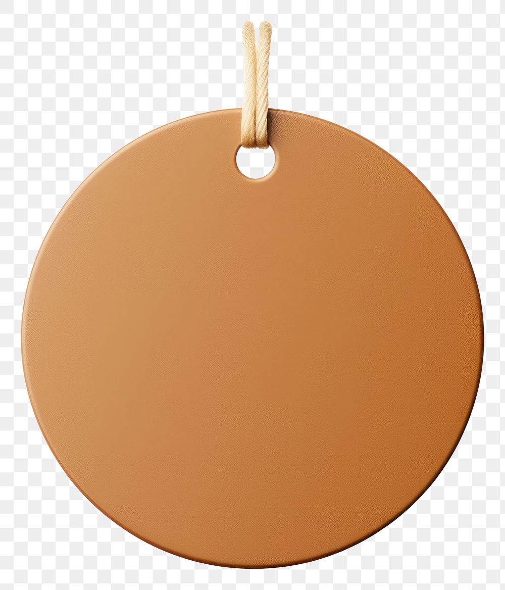 PNG Brown circle shape pendant jewelry white background. AI generated Image by rawpixel.