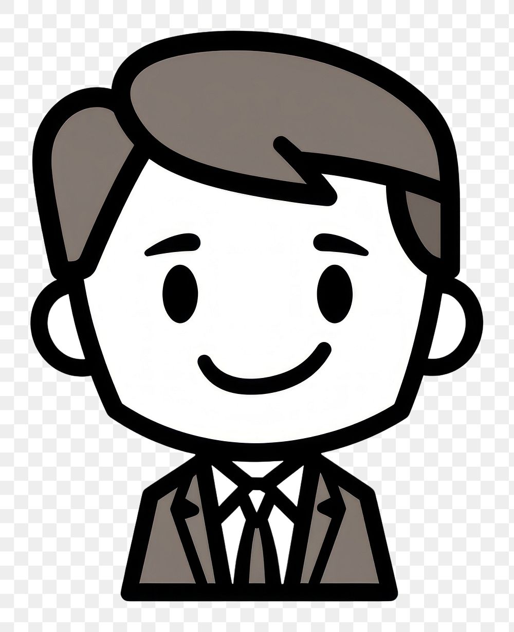 PNG Businessman cartoon drawing sketch. AI generated Image by rawpixel.