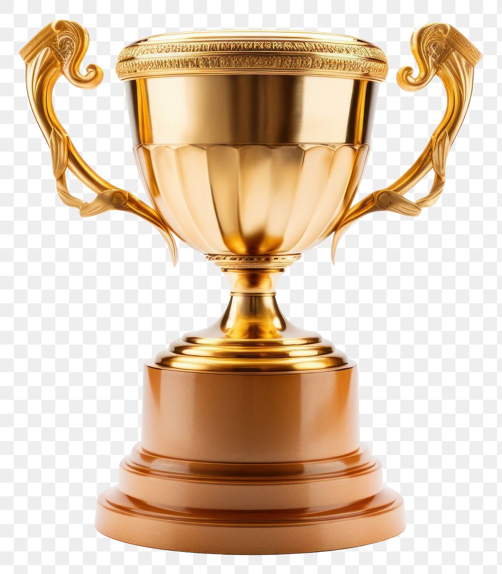 PNG  Trophy mockup Gold Textures achievement. AI generated Image by rawpixel.