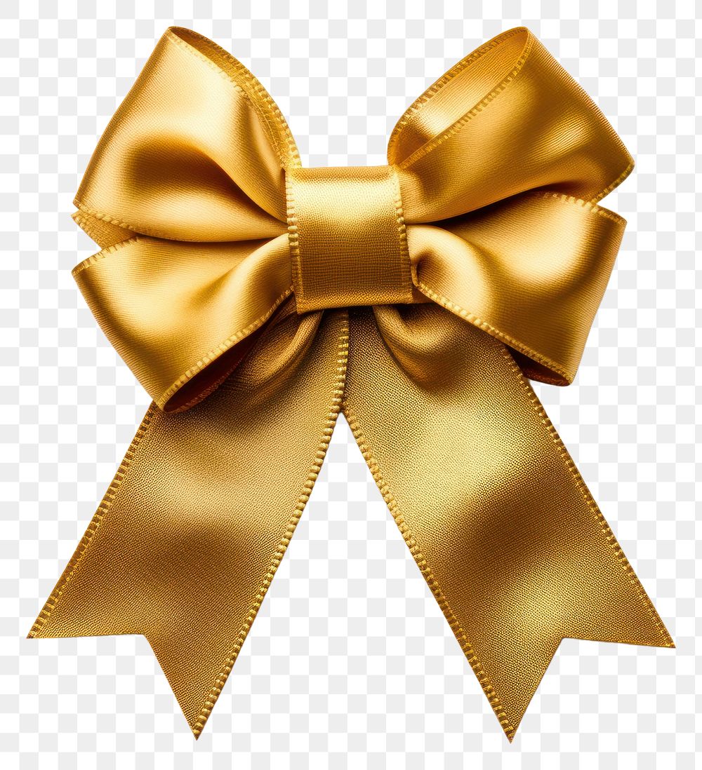 Gold gift ribbon bow diagonal isolated transparent background photo PNG  file Stock Photo | Adobe Stock