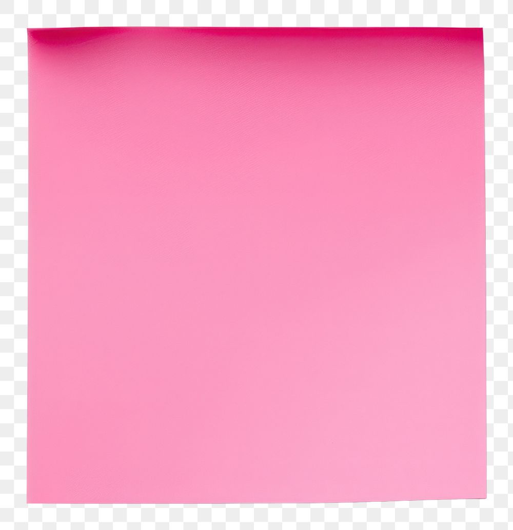 PNG Pink paper note white background simplicity. AI generated Image by rawpixel.