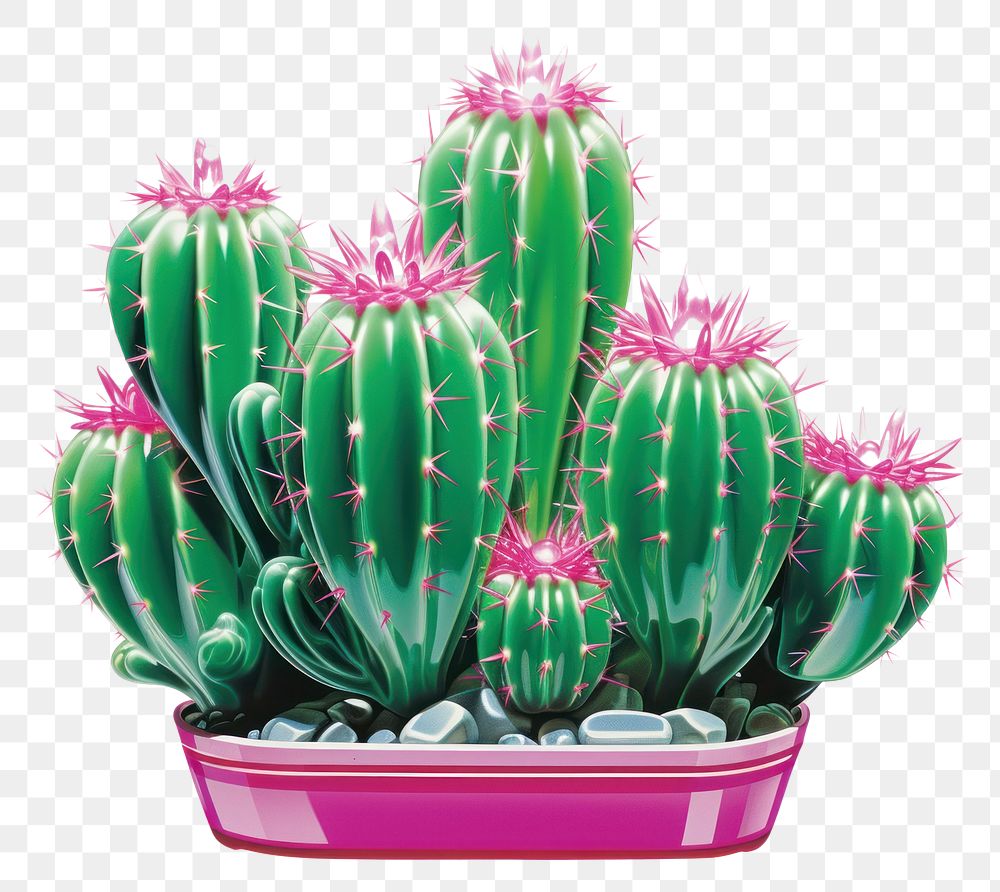 PNG Cactus plant houseplant freshness. AI generated Image by rawpixel.