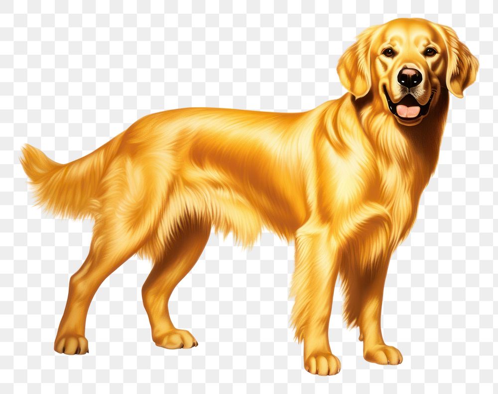 PNG Golden Retriever dog retriever animal mammal. AI generated Image by rawpixel.
