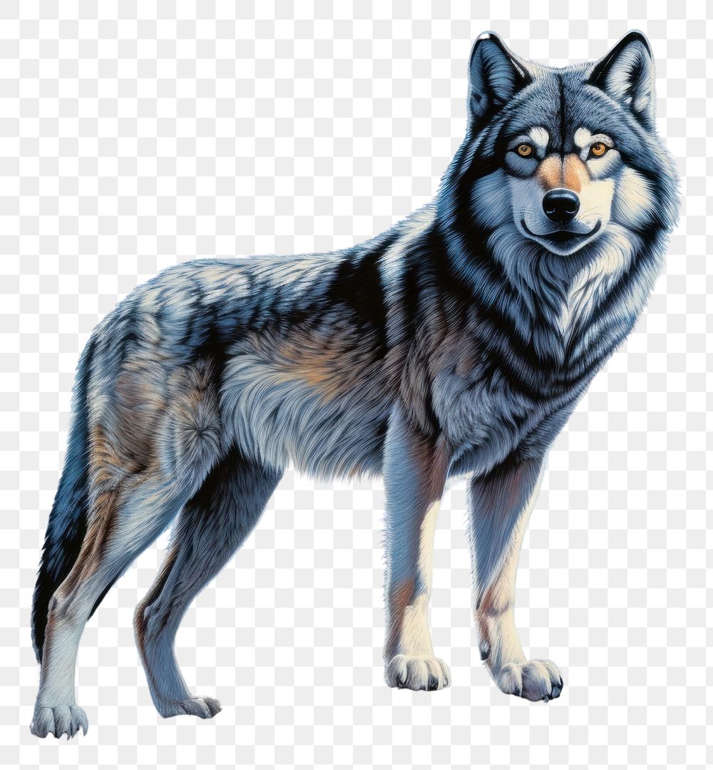 PNG Grey wolf animal mammal pet. 