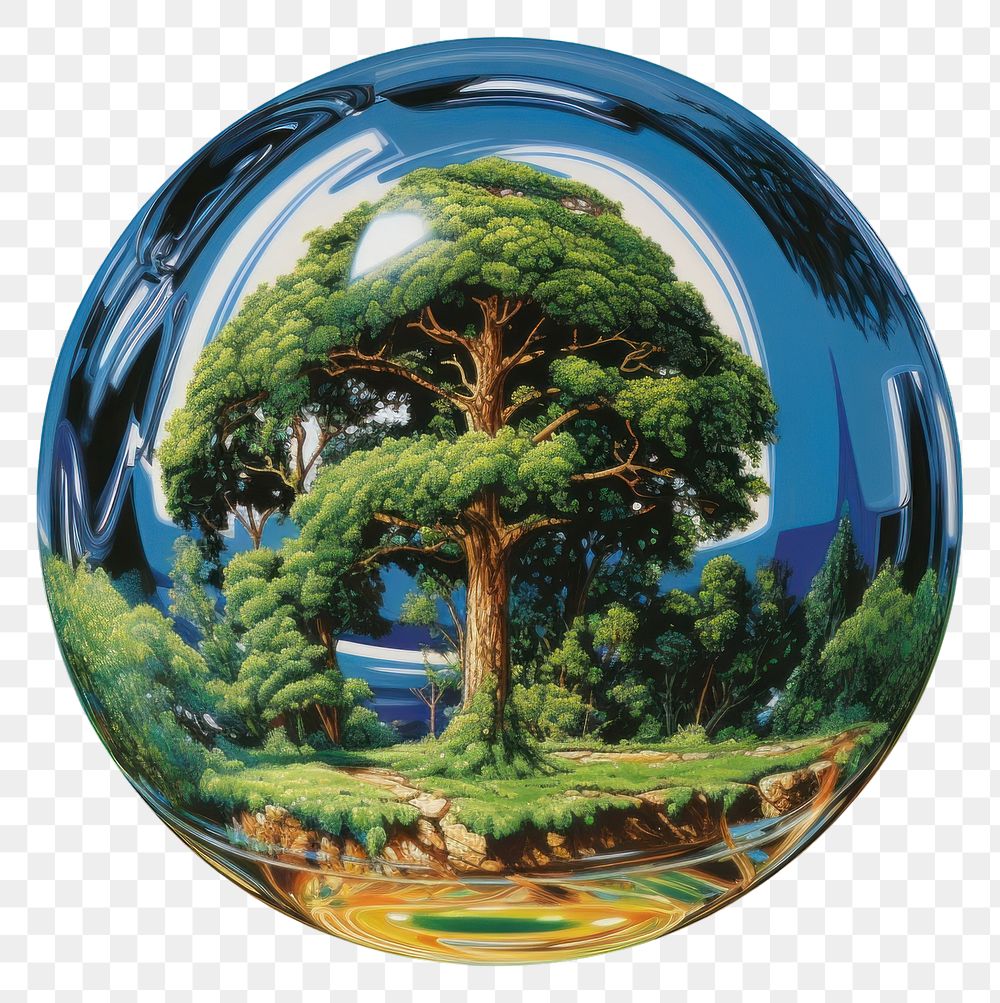 PNG Earth sphere plant tree
