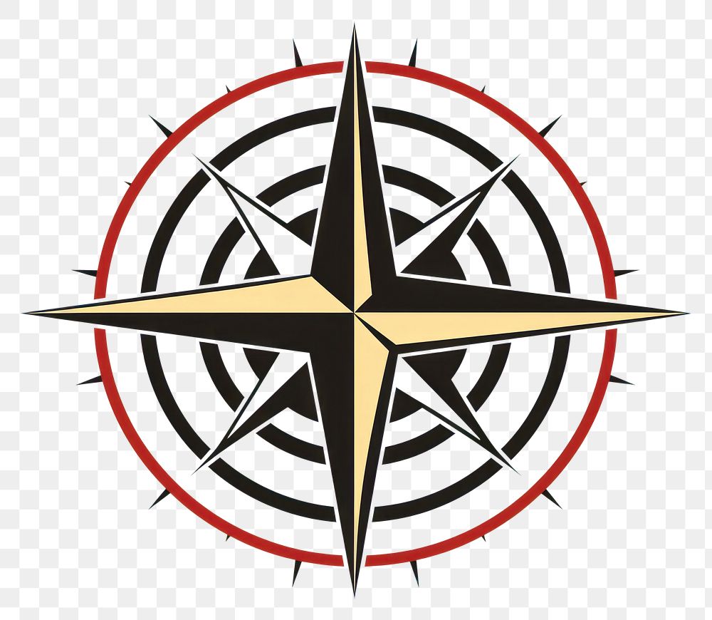 PNG Compass trademark pattern circle. AI generated Image by rawpixel.