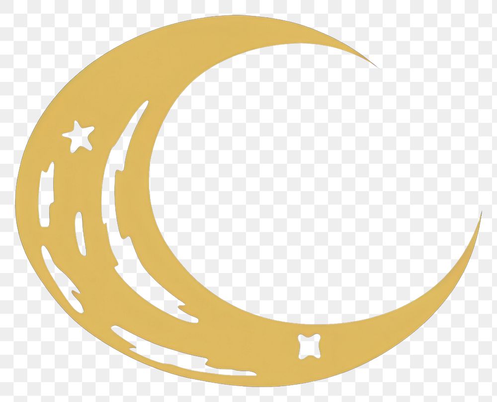 PNG Crescent moon astronomy eclipse symbol. AI generated Image by rawpixel.