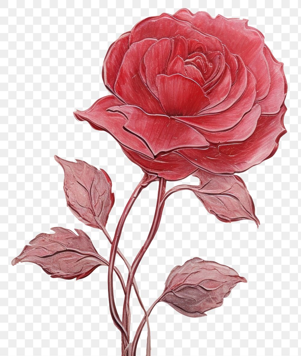 PNG Red rose flower petal plant. AI generated Image by rawpixel.