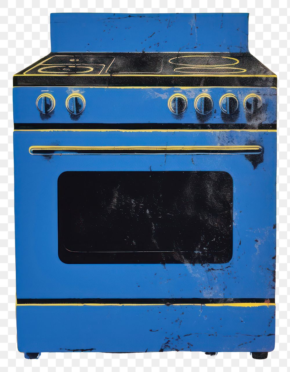 PNG Stove appliance yellow oven