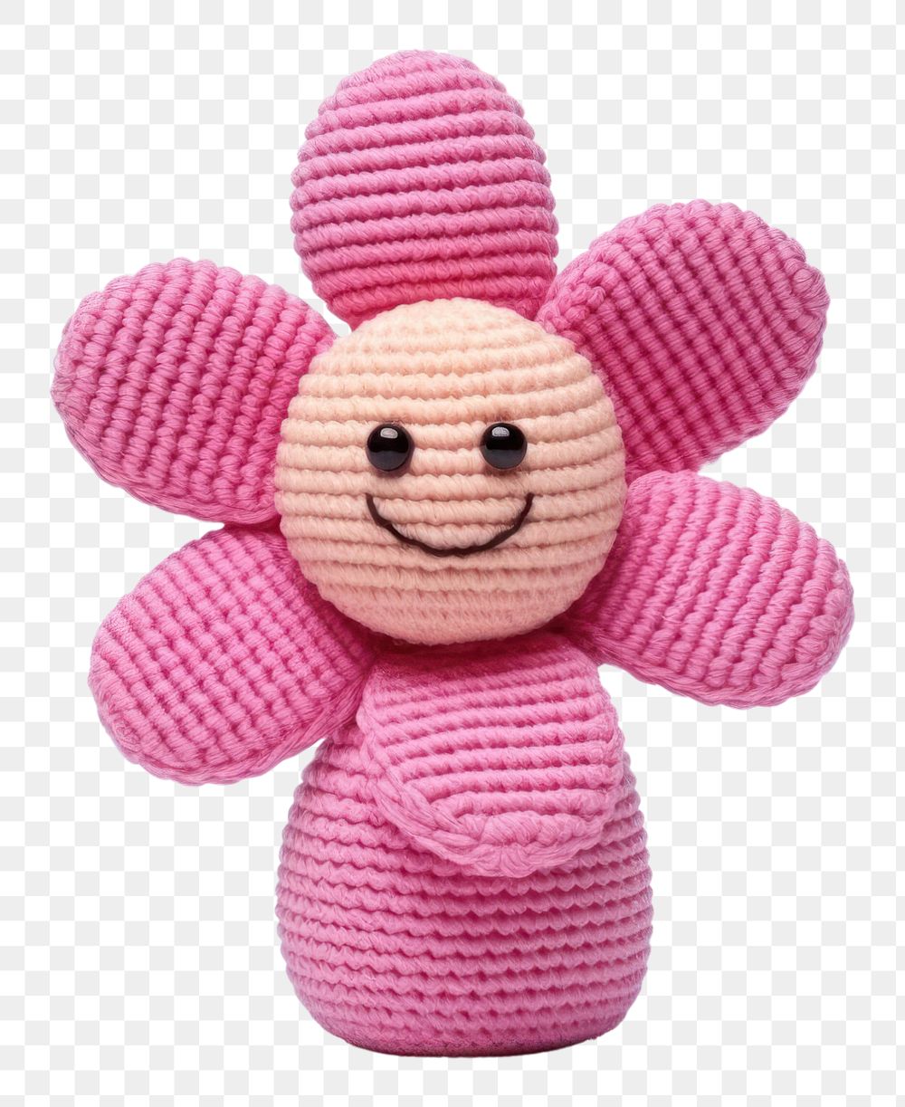 PNG  Flower toy plush cute. AI generated Image by rawpixel.