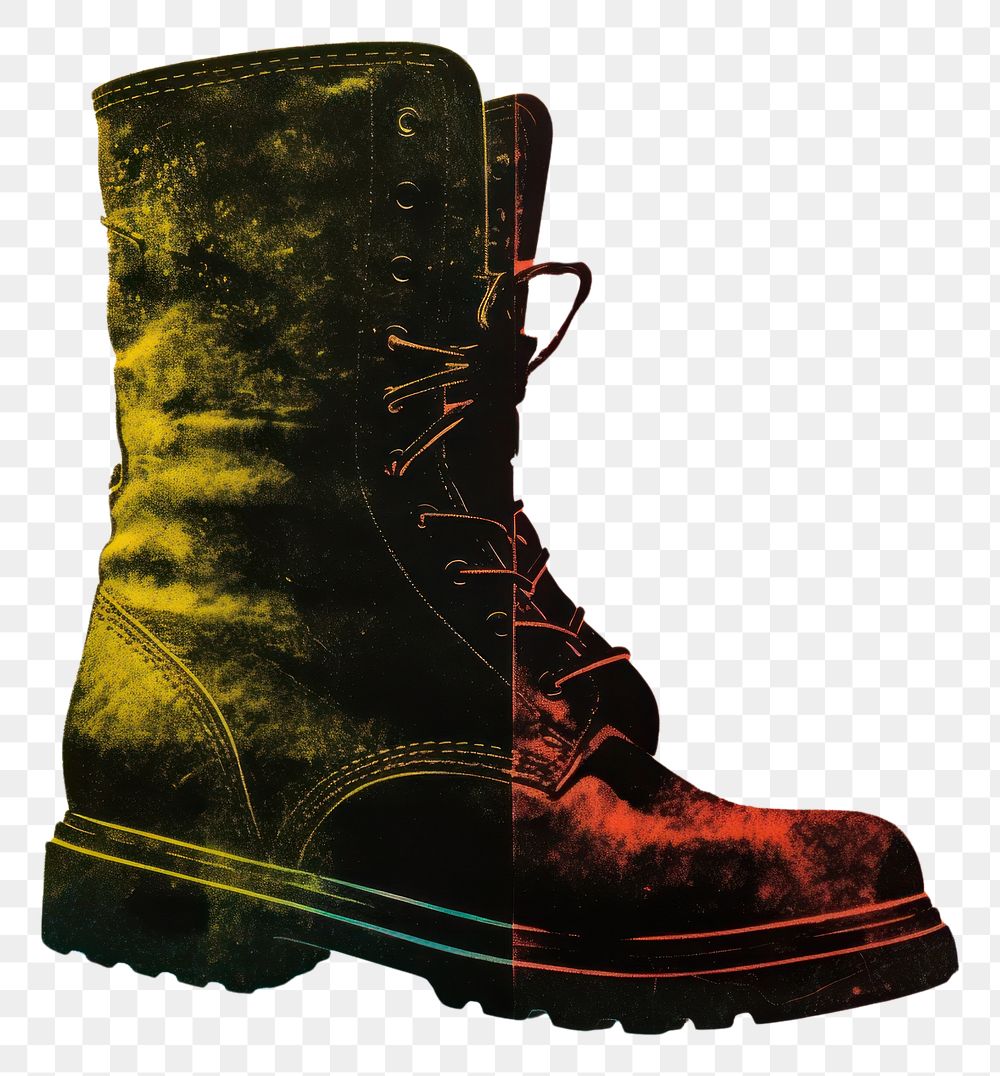 PNG Boots footwear black shoe. AI generated Image by rawpixel.