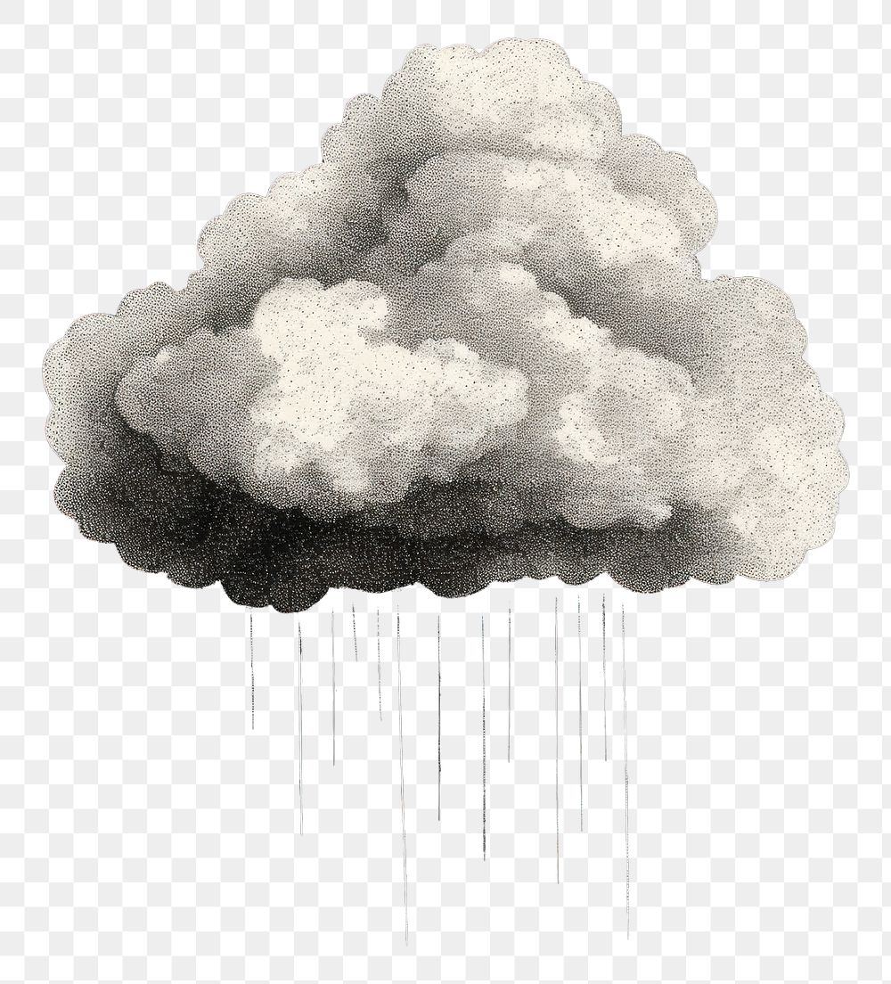 PNG Cloud nature rain monochrome