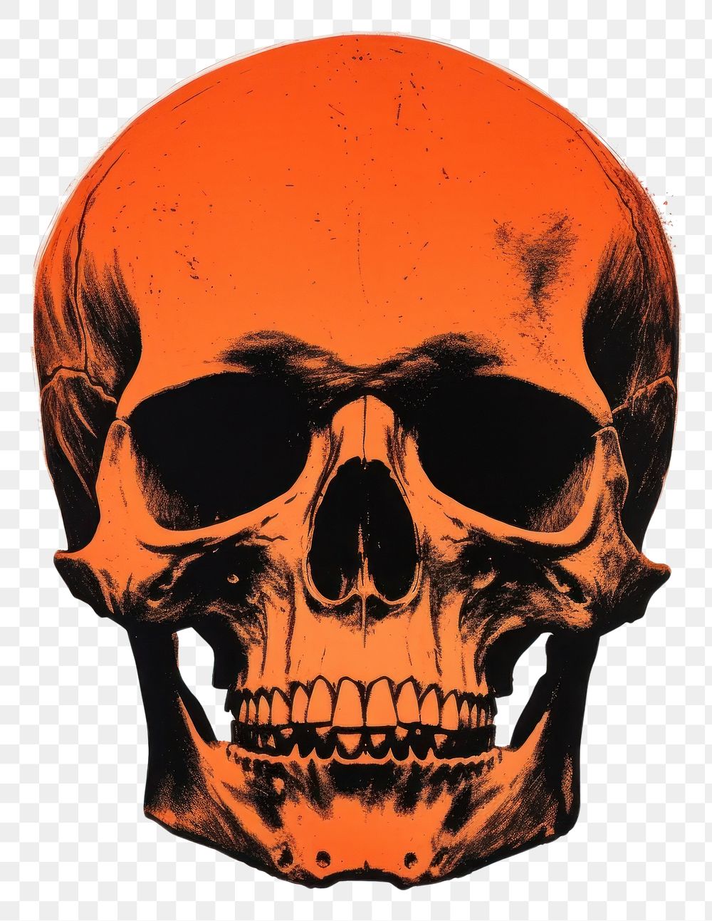 PNG Skull red creativity halloween. AI generated Image by rawpixel.