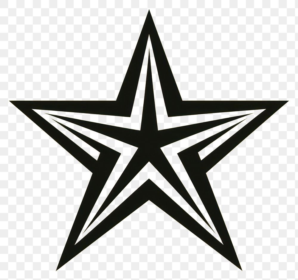 PNG Star symbol trademark insignia. AI generated Image by rawpixel.