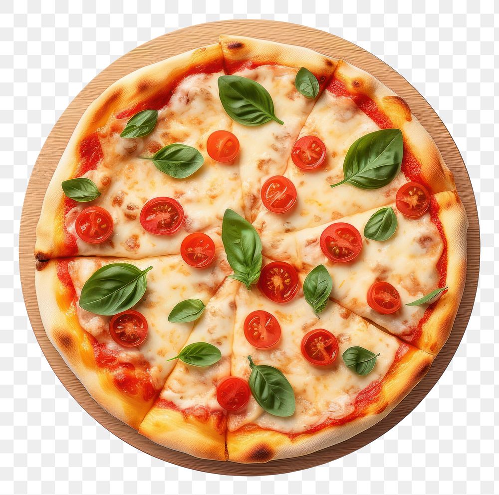 PNG  Pizza cheese tomato basil