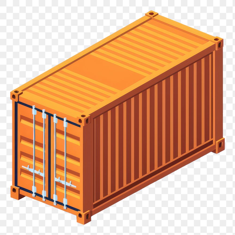 PNG Simple shipping container isolated architecture delivering unloading. AI generated Image by rawpixel.