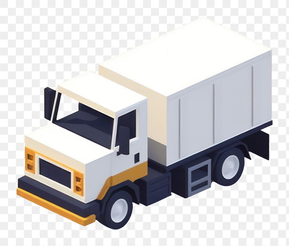 PNG Simple cargo truck isolated vehicle wheel transportation. AI generated Image by rawpixel.