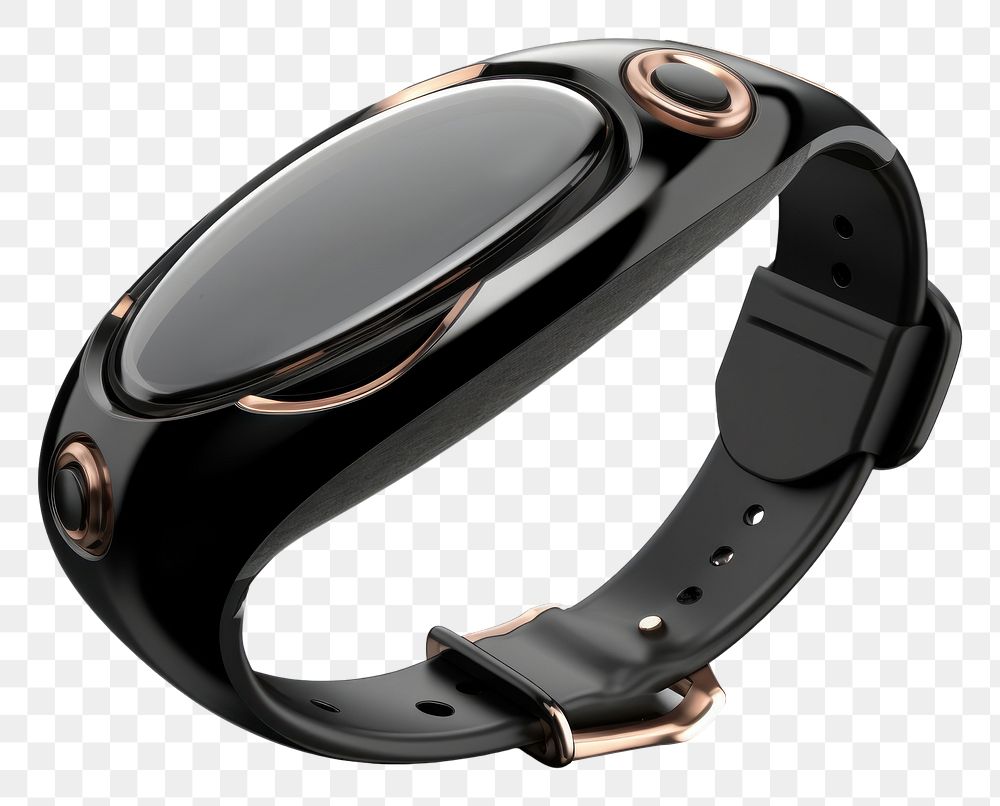 PNG Smart watch wristwatch black accessories. AI generated Image by rawpixel.