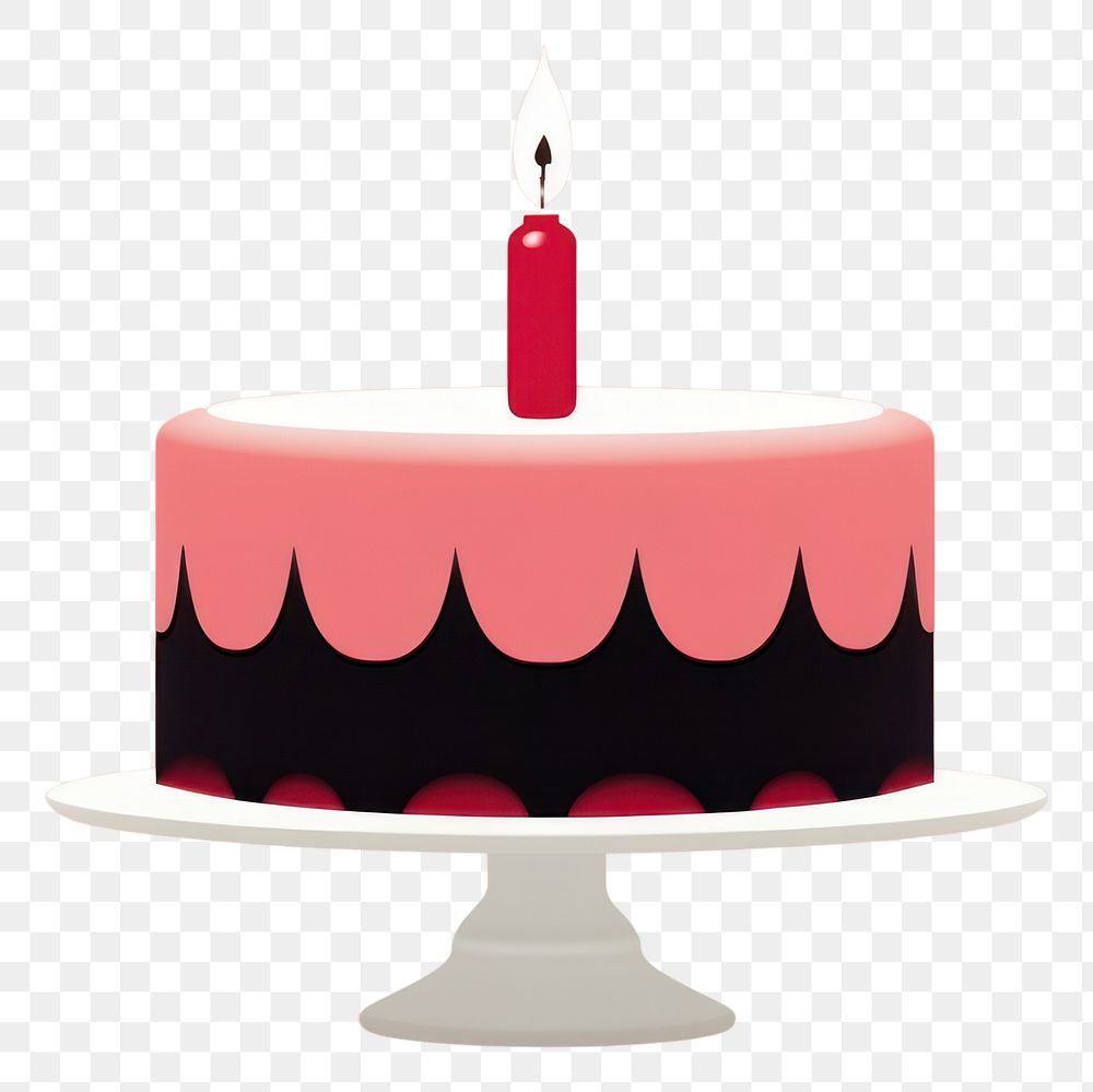 PNG Birthday cake dessert candle food. AI generated Image by rawpixel.